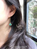 SpoiledBrat Jewelry银杏叶系列 | 石榴石/绿松石/珍珠/绿玉髓耳线 商品缩略图5