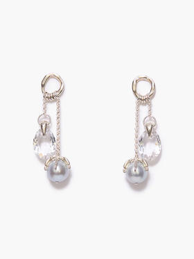 订购12周到｜Chan Luu-LARK-云雀 施华洛世奇水晶 淡水珍珠 吊坠 耳环［美国设计师］