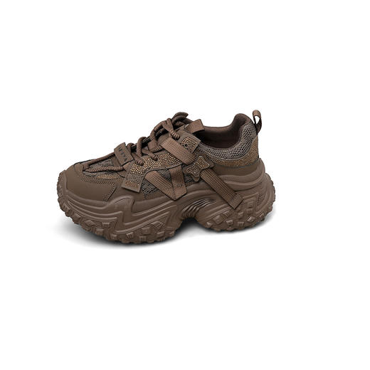 Safiya/索菲娅2025潮流厚底烫钻休闲运动老爹鞋SFD3112436 商品图4