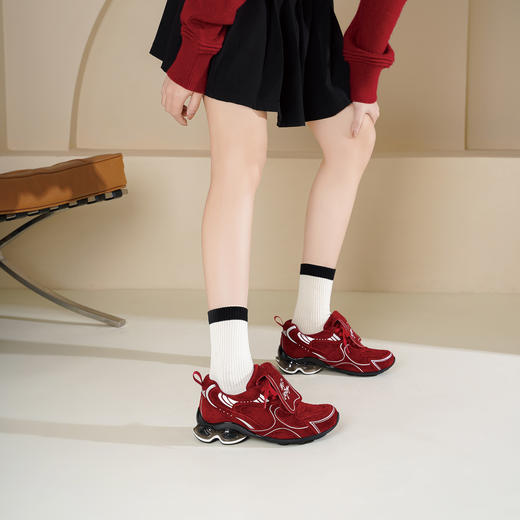 Westory2026年春季厚底牛绒翻盖鞋舌可拆卸学院风休闲运动鞋W26AM50001 商品图7