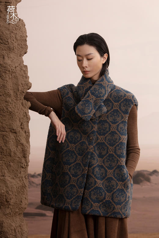 荷木HEMU丨对羊锦纹·马甲 商品图0