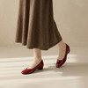 Westory2026年春季方圆头低跟牛油皮奶奶鞋百搭通勤浅口鞋W26AE50371 商品缩略图4