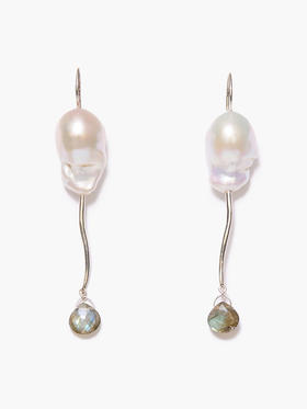 订购12周到｜Chan Luu-DRIFT-巴洛克珍珠 拉长石 耳环［美国设计师］