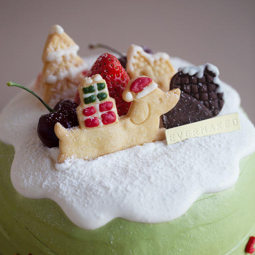 2025圣诞新品「冬之圣诞」开心果车厘子味蛋糕（当日达） 商品图2