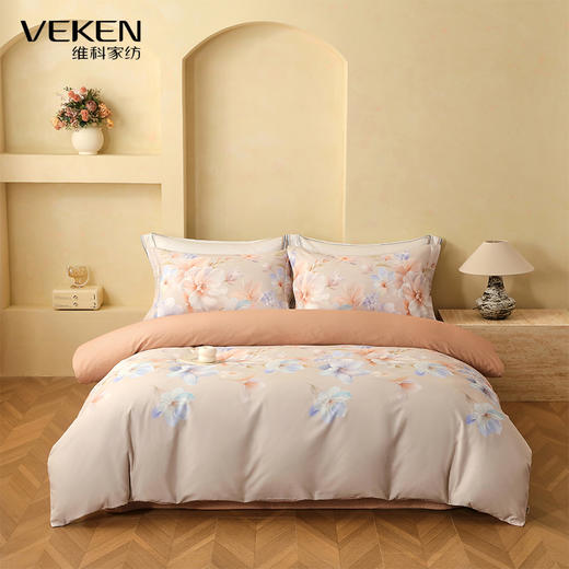 LJ全棉印花磨毛四件套-月光花影 商品图0