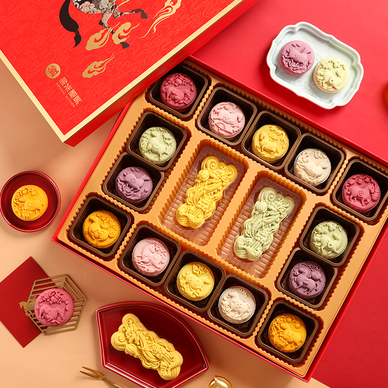 御茶膳房立马来福糕点礼盒