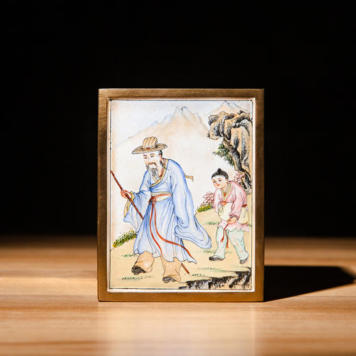 70年代国营厂制铜胎画珐琅笔筒 商品图5