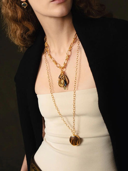 订购6周到｜Chan Luu-POCKET-虎眼石 长项链［美国设计师］ 商品图1