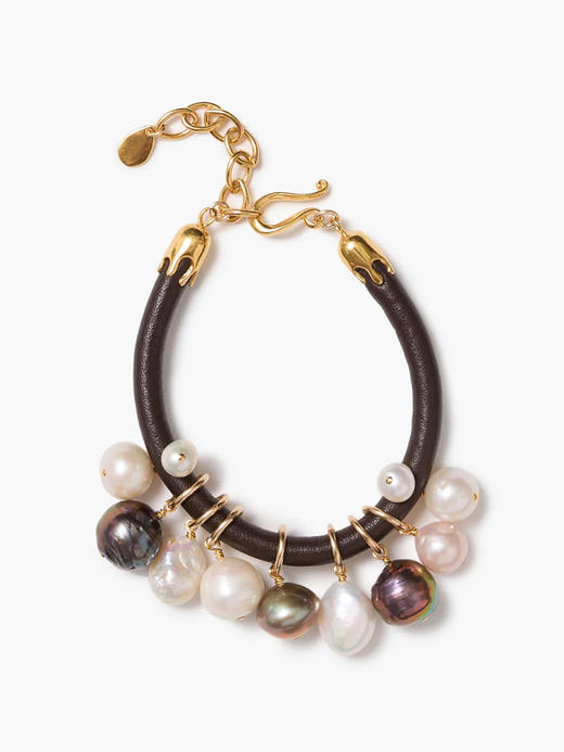 订购12周到｜Chan Luu-LEA-淡水珍珠 皮革 手链［美国设计师］ 商品图1