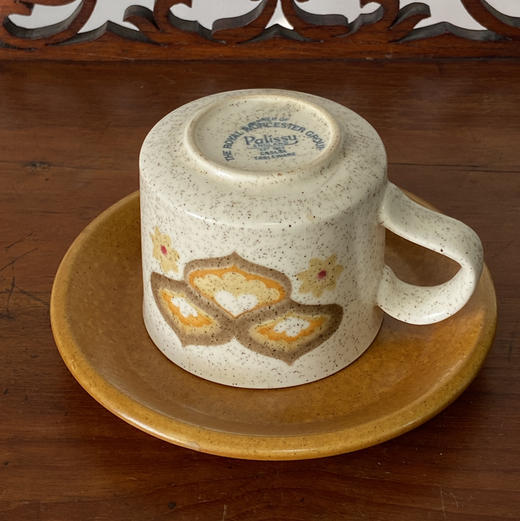 【苏州】英国1970s Royal Worcester Palissy咖啡杯碟2pcs B0312 商品图2