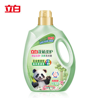 立白花植柔护深层洁净天然洗衣液3千克 商品图0