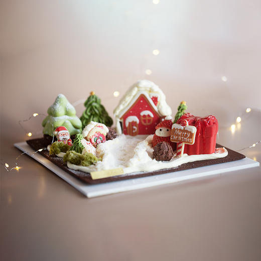 2025圣诞新品「可以吃的圣诞童话雪世界」缤纷味蛋糕礼盒（尺寸：约24*24cm） 商品图5