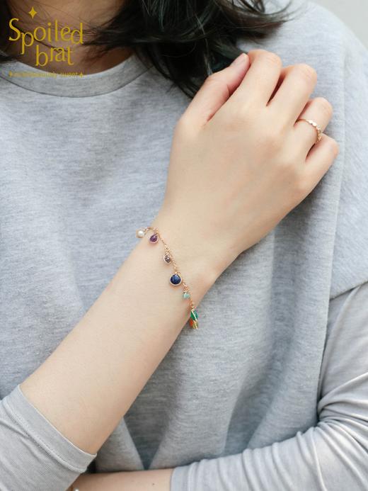 SpoiledBrat Jewelry 彩虹彩宝手链 商品图5