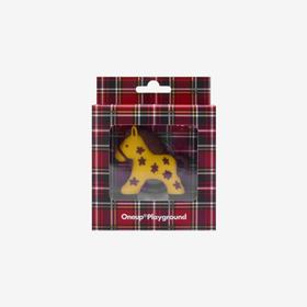 oneup小动物格纹磁吸手机支架（小马）