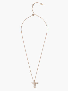 订购6周到｜Chan Luu-14K-十字架 淡水珍珠 项链［美国设计师］