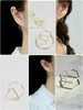 spoiledbrat jewelry几何系列 | 圆 三角形 六边形立体双层耳钉 商品缩略图0
