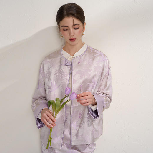 EITIE爱特爱提花新中式国风时尚印花2026年春季新款外套A2603107 商品图1