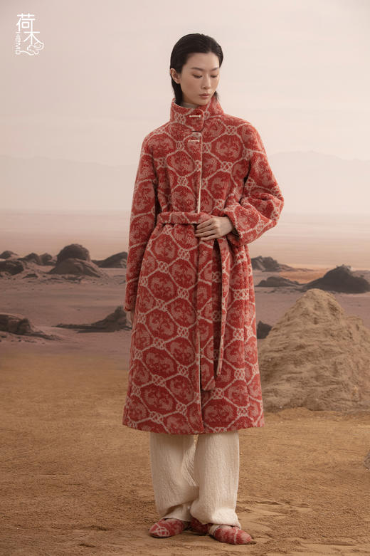 荷木HEMU丨对羊锦纹·长外套 商品图3