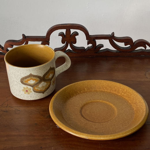 【苏州】英国1970s Royal Worcester Palissy咖啡杯碟2pcs B0312 商品图3