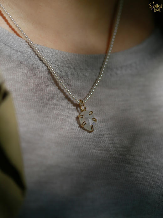 SpoiledBrat Jewelry彩色宝石吊坠系列 |  粉晶 /紫水晶/绿松石项链 商品图4