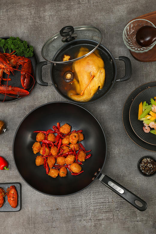 张小泉锦厨系列精铁锅具两件套C35270100 商品图7