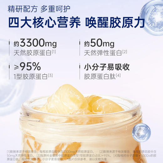 【限时特惠】官栈焕桃颜金蝶胶原花胶天然1型胶原蛋白滋补60g/瓶 商品图4