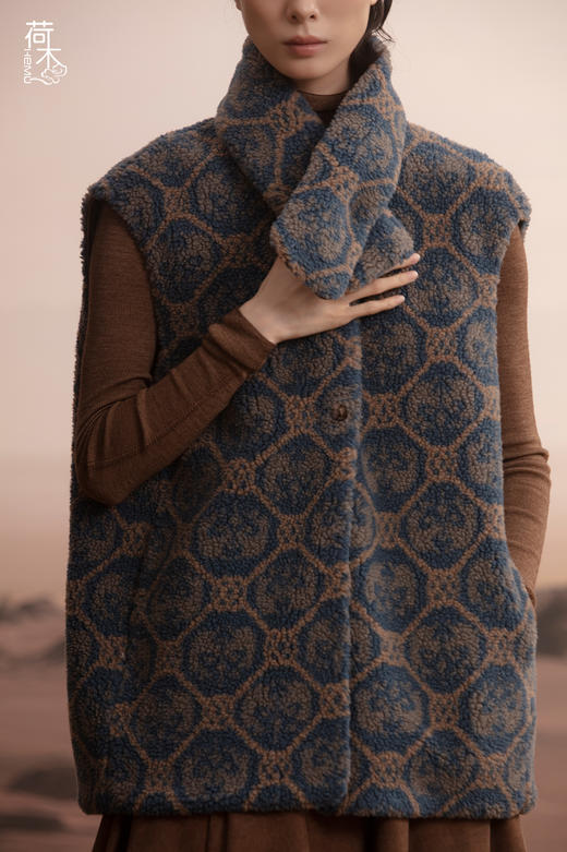 荷木HEMU丨对羊锦纹·马甲 商品图1