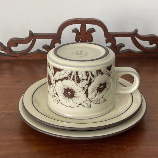 【苏州】英国Hornsea  CORNROSE 咖啡杯碟三件套 B0354 商品图2