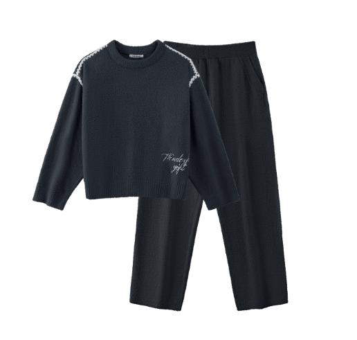 有棵树情侣半边绒睡衣2025秋冬新款本命年红色家居服套装睡衣女款 商品图7