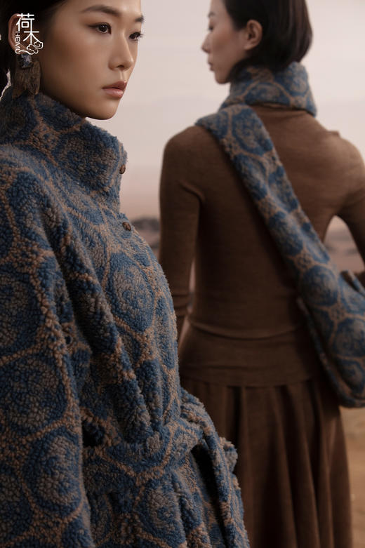 荷木HEMU丨对羊锦纹·长外套 商品图1