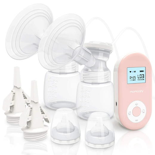 美国 momcozy 无线便捷式电动吸奶器 双泵头 医用食品级奶嘴 带按摩功能 商品图4