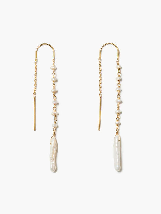 订购6周到｜Chan Luu-DRIP-淡水珍珠 耳线［美国设计师］ 商品图0