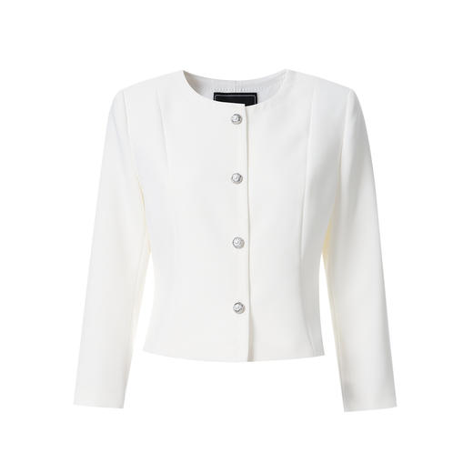 EITIE爱特爱圆领收腰显瘦2026春季新款西装外套A2603101 商品图5