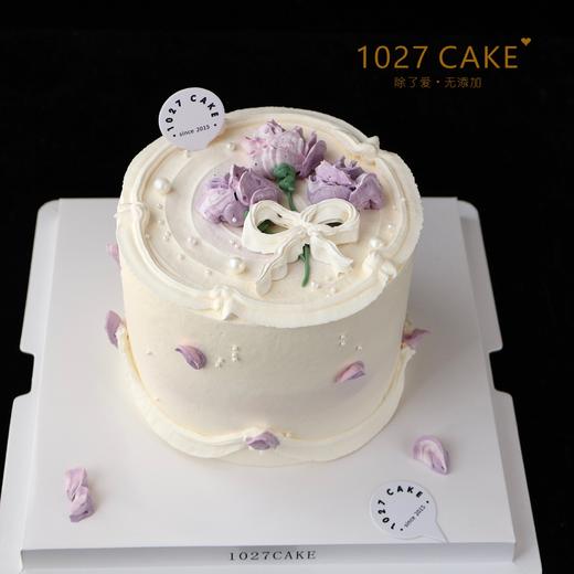 1027CAKE |   紫色裱花蛋糕 商品图0