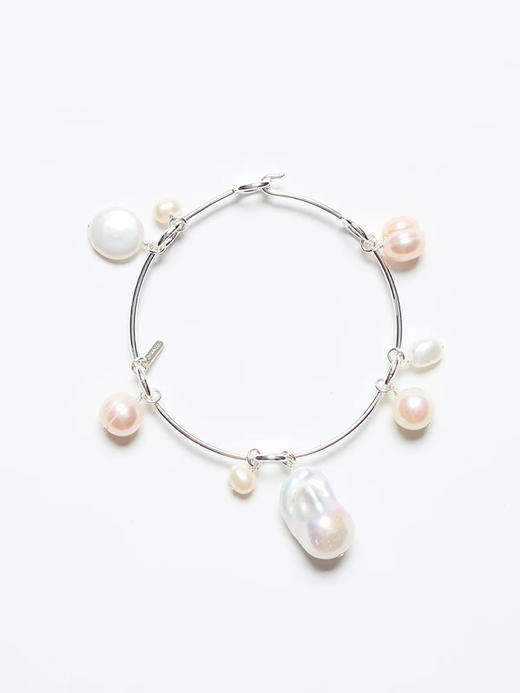 订购6周到｜Chan Luu-CROWN-皇冠 银色 淡水珍珠 手镯［美国设计师］ 商品图0