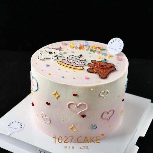 1027CAKE |  手绘蛋糕  线条小狗（提前1-2天预订） 商品图2