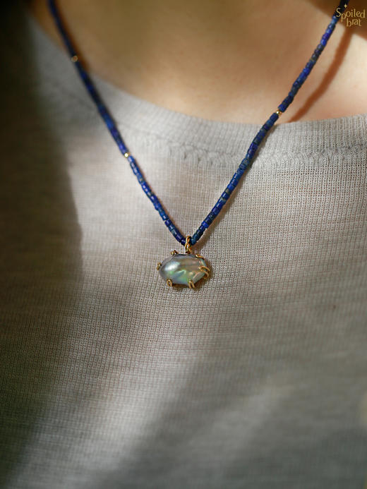 SpoiledBrat Jewelry彩色宝石吊坠系列 |  粉晶 /紫水晶/绿松石项链 商品图5