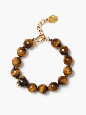 订购6周到｜Chan Luu-LARK-云雀 虎眼石 石榴石 手链［美国设计师］