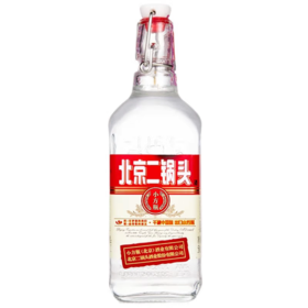 [白酒]小方瓶红标二锅头42度500ml(光瓶)