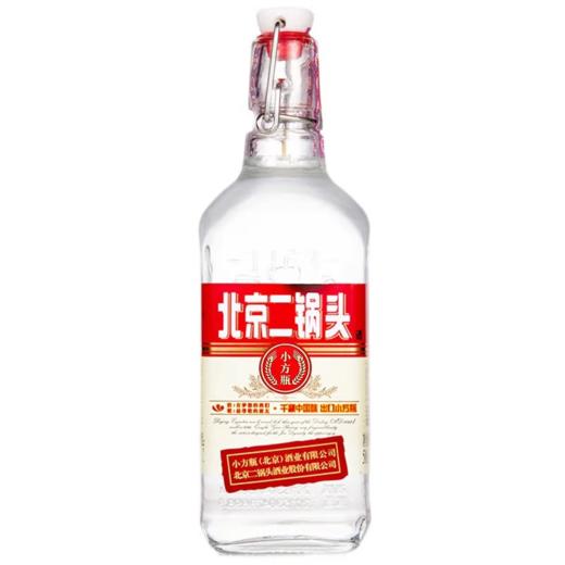 [白酒]小方瓶红标二锅头42度500ml(光瓶) 商品图0