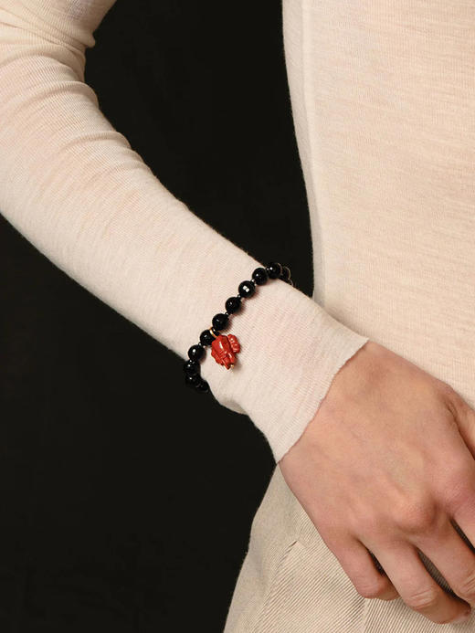 订购6周到｜Chan Luu-ELEPHANT-大象 缟玛瑙 赤铁矿 红碧玉 串珠 手链［美国设计师］ 商品图0