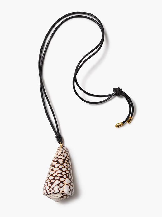 订购6周到｜Chan Luu-CONE-大理石芋螺 皮革 长项链［美国设计师］ 商品图0