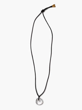 订购6周到｜Chan Luu-TRAPEZE-透明石英 缎面绳 吊坠 长项链［美国设计师］