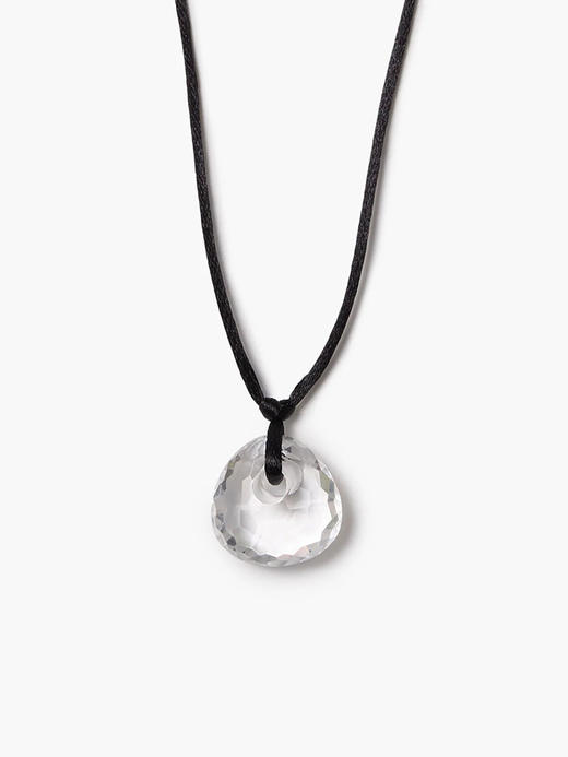 订购6周到｜Chan Luu-TRAPEZE-透明石英 缎面绳 吊坠 长项链［美国设计师］ 商品图2