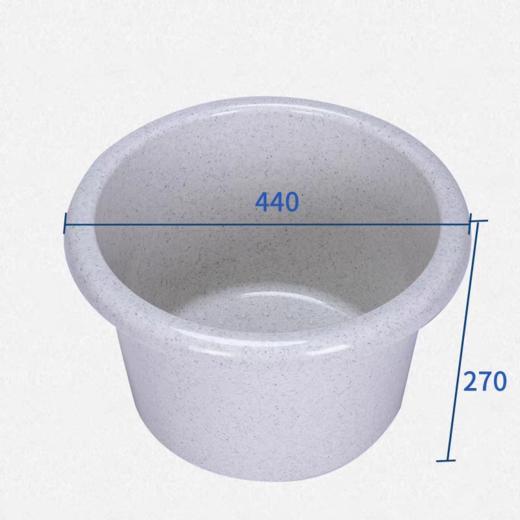 大理石色 亚克力 沐足盆 403型号 宽43cm*高27cm 商品图3