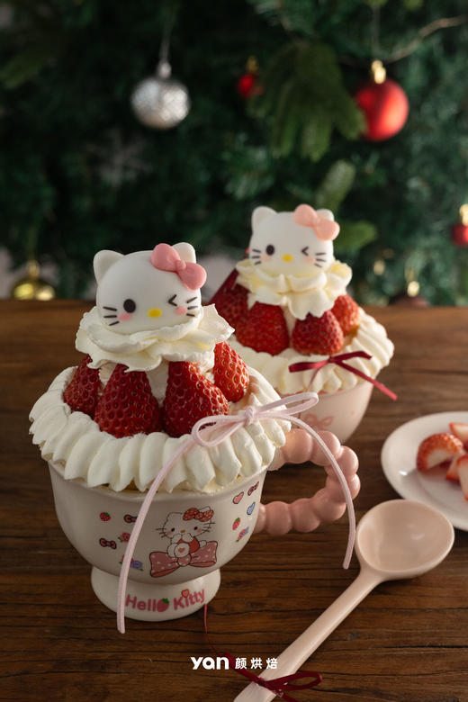 圣诞节-草莓碗蛋糕 商品图1