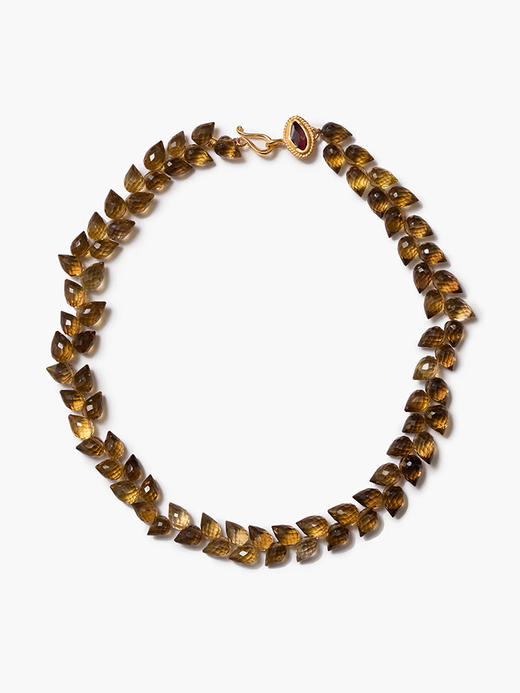 订购6周到｜Chan Luu-ANGIE-威士忌石英 石榴石 项链［美国设计师］ 商品图1