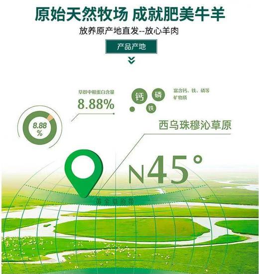 内蒙古乌珠穆沁草原羊(提货卡2.25KG) 商品图1