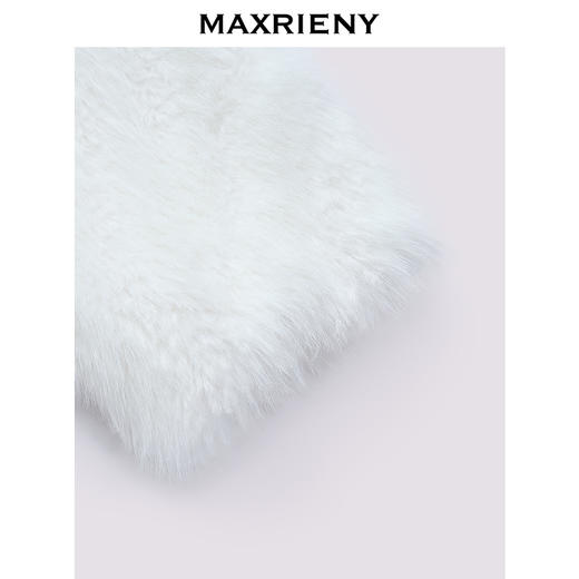 【时髦暖冬-商场同款】MAXRIENY翻领环保毛绒大衣廓形外套中长款(货号:MC85CT760) 商品图2