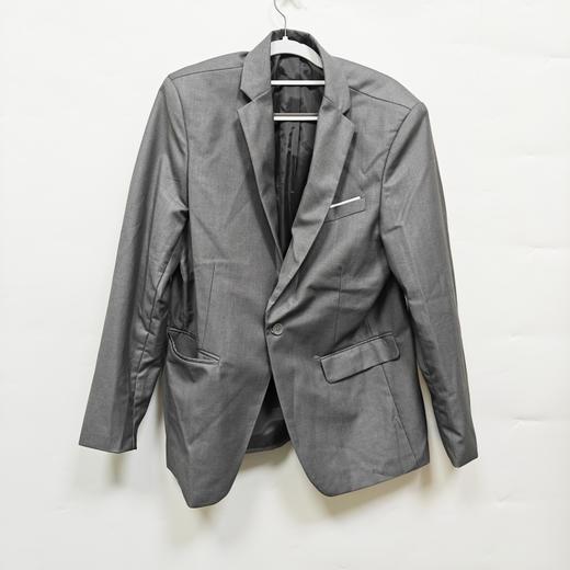 2024四季新款 时尚百搭商务纯色男士西服套装两件套 商品图0